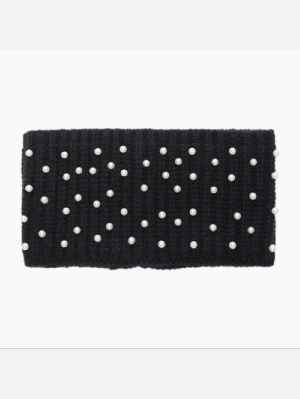 Summer & Rose Black Pearl Embellished Headband, OS ~ NWT